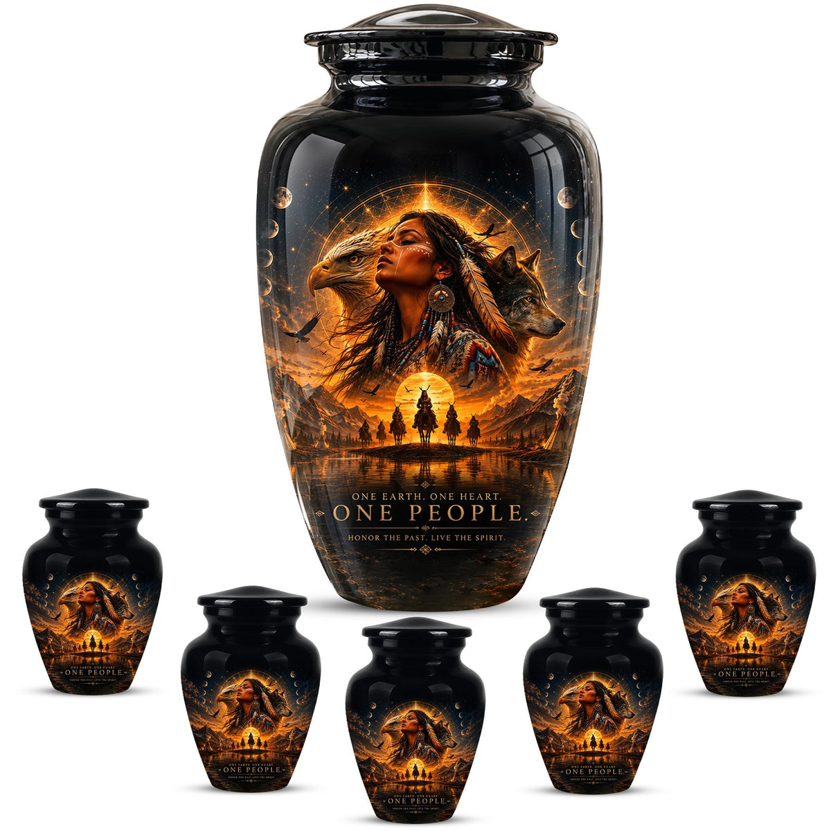 Personalized Urns for Human Ashes - Decorative Cremation Urn for Adults