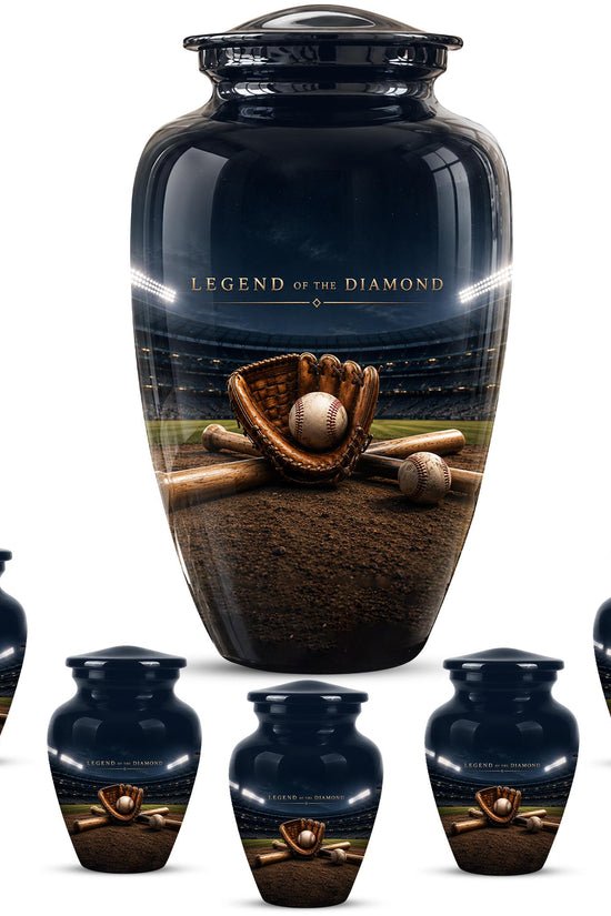 Baseball Glove Cremation Urn for Ashes - Legend of the Diamond Memorial Urn