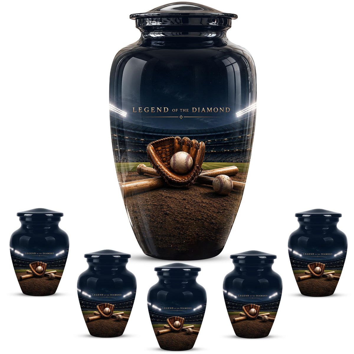 Baseball Glove Cremation Urn for Ashes - Legend of the Diamond Memorial Urn
