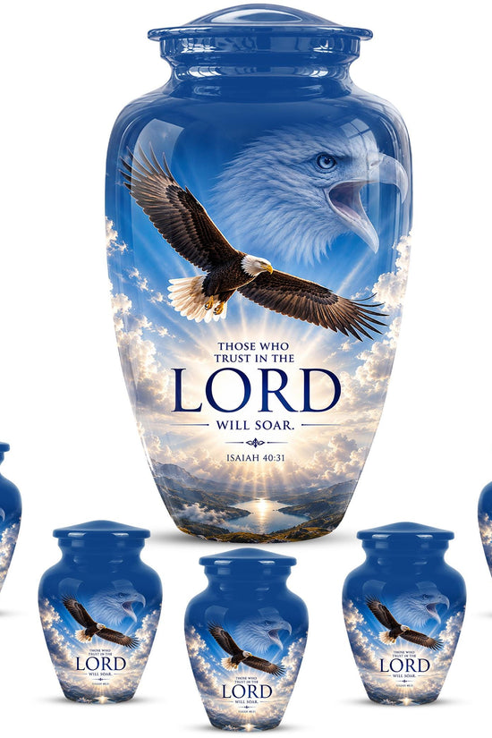 Bald Eagle Cremation Urn for Ashes - Christian Memorial Urn