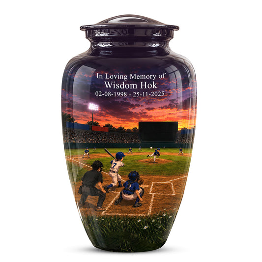 Baseball Cremation Urn for Ashes - Youth Baseball Team Memorial Urn