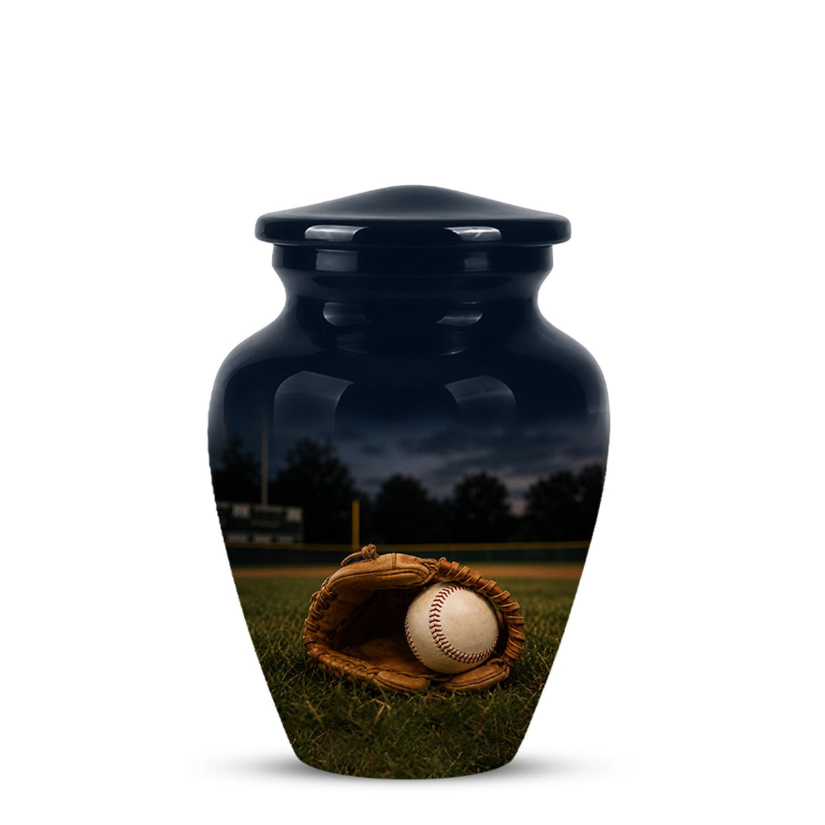 Baseball Cremation Urn for Ashes - Baseball Glove and Ball Memorial Urn