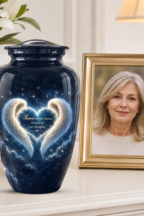 Angel Wings Memorial Urn - Personalized Keepsake for Ashes