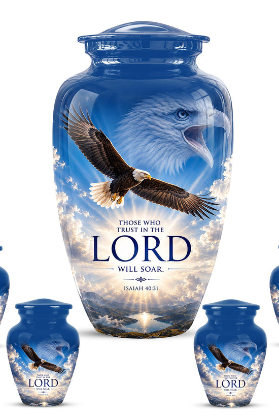 Bald Eagle Cremation Urn for Ashes - Christian Memorial Urn