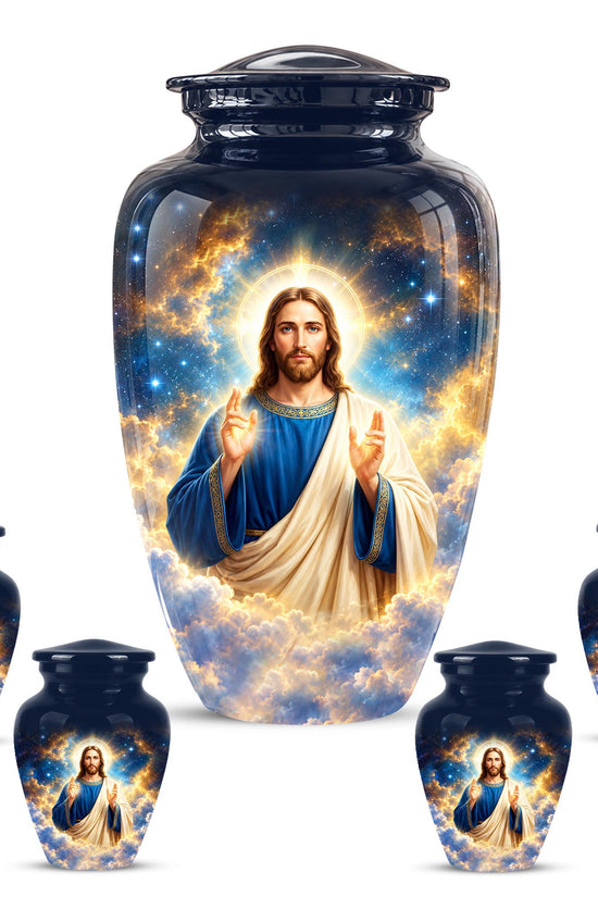 Personalized Jesus Cremation Urn - Christian Memorial Ashes (200 Cubic)