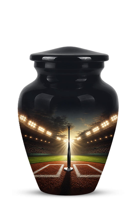 Personalized Baseball Stadium Cremation Urn - Memorial Keepsake for Adults