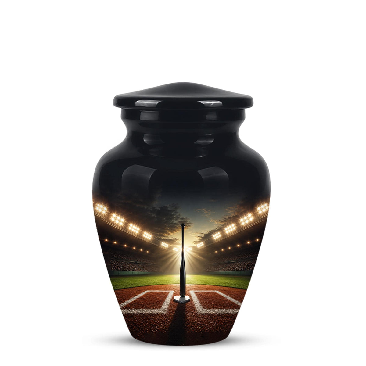 Personalized Baseball Stadium Cremation Urn - Memorial Keepsake for Adults