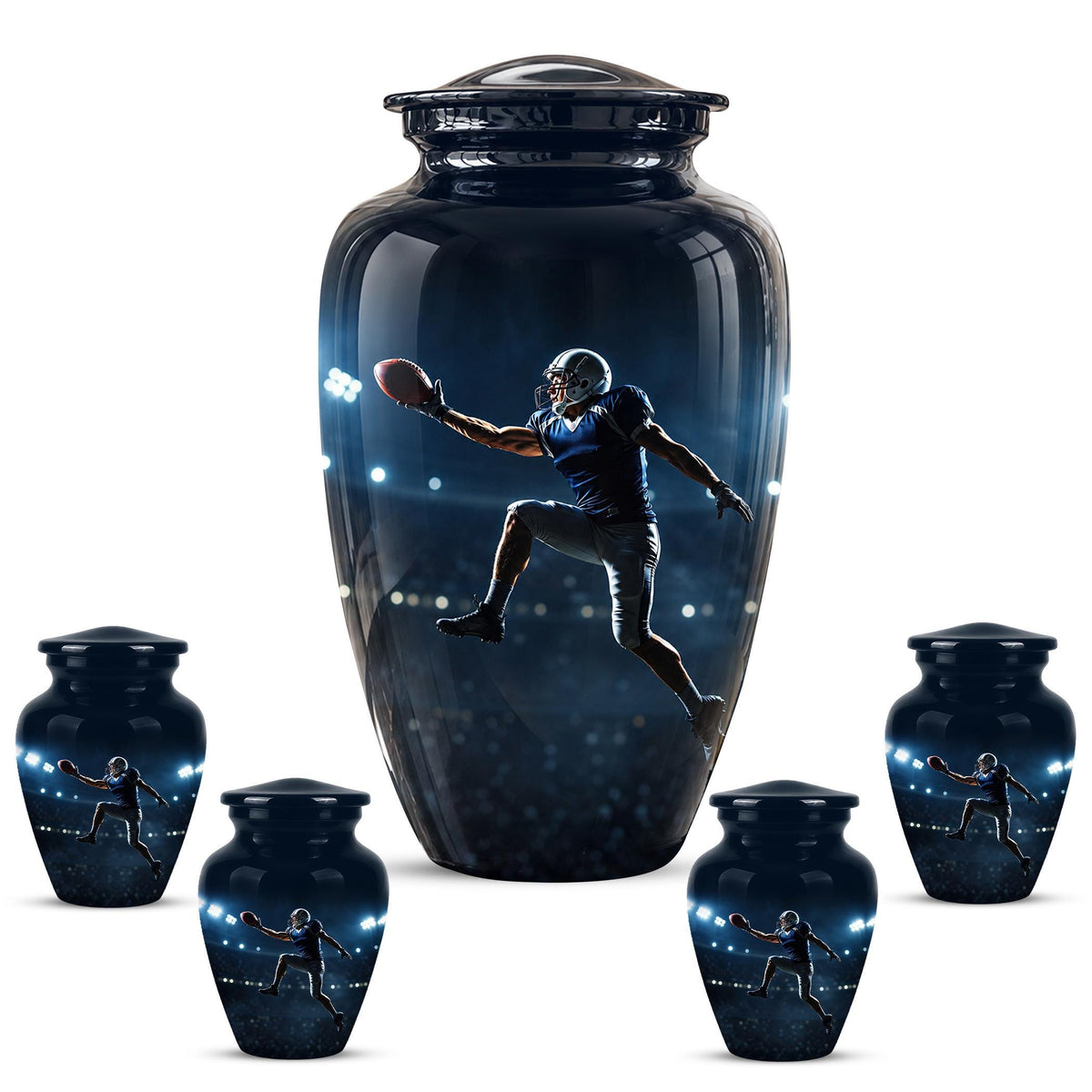Sportsman Cremation Urn ? Football Memorial Keepsake for Adults