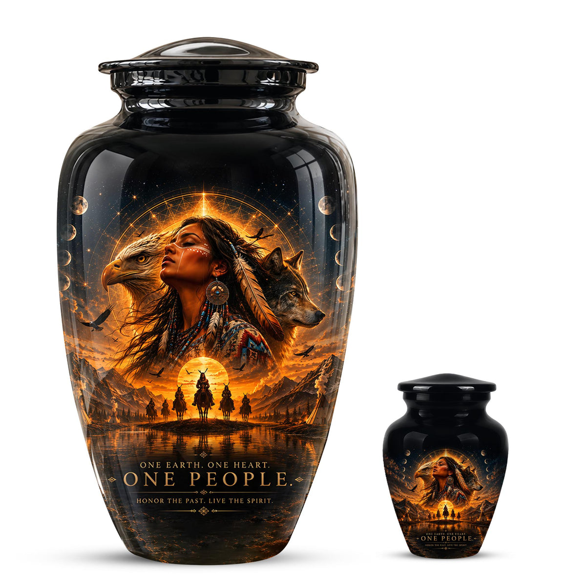 Personalized Urns for Human Ashes - Decorative Cremation Urn for Adults